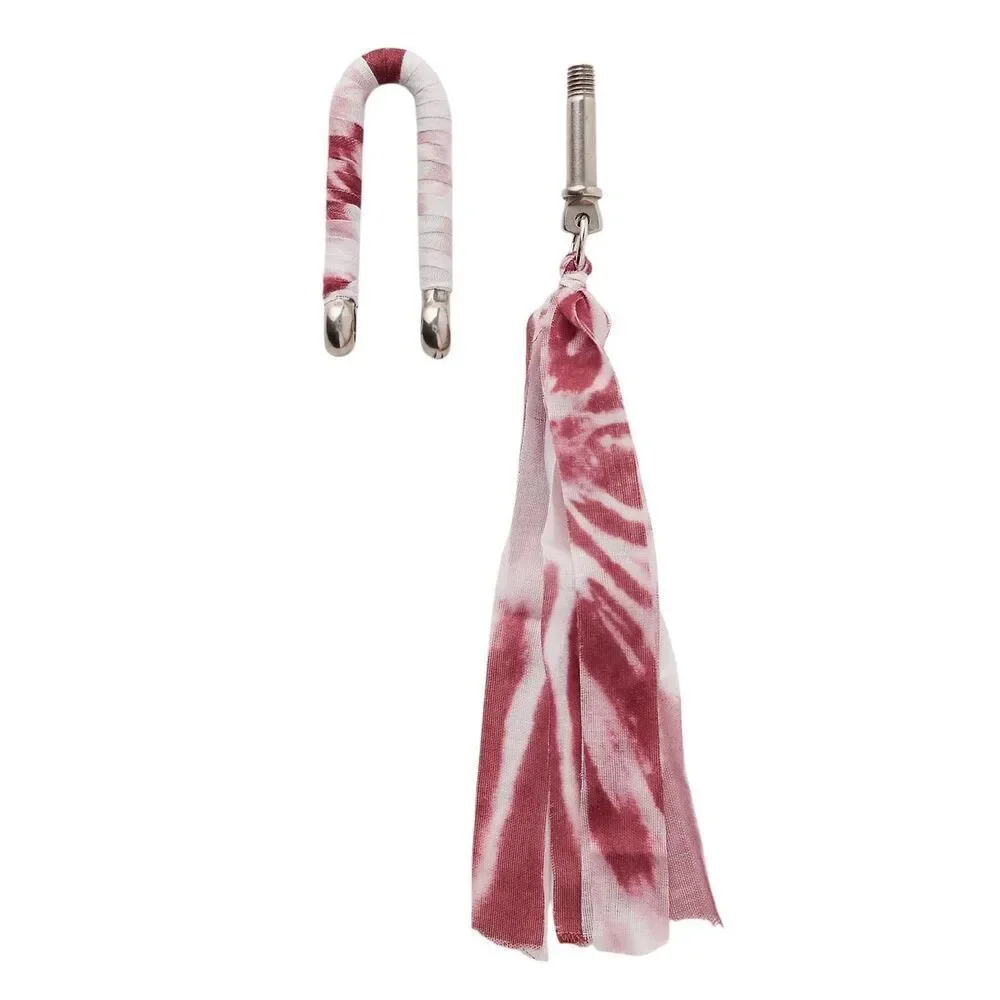 Free People Wrapped Carabiner Bag Charm Red